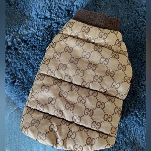 Gucci GG puffer dog jacket